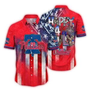 Philadelphia Phillies Fourth of July Hawaiian Shirt for Festive Fans