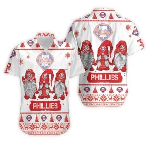 Philadelphia Phillies Holiday Gnome Hawaiian Shirt for Festive Fans