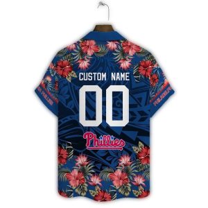 Personalized Philadelphia Phillies Floral Hawaiian Shirt for Fans