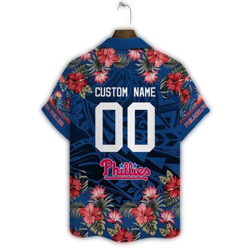 Personalized Philadelphia Phillies Floral Hawaiian Shirt for Fans