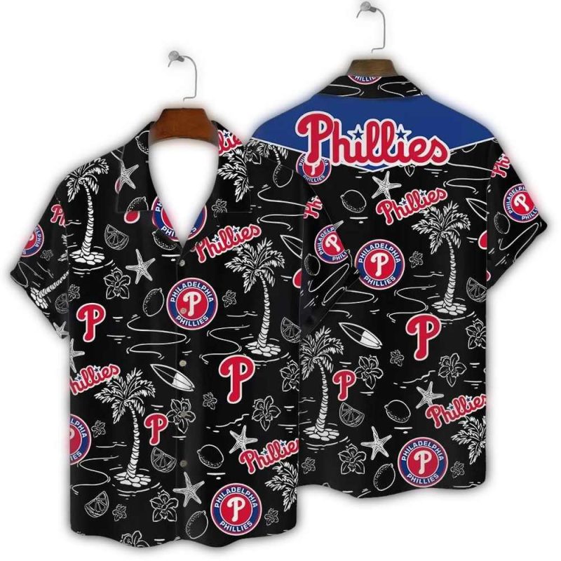 Philadelphia Phillies Hawaiian Shirt - Island Nights Tropical Design - Image 3