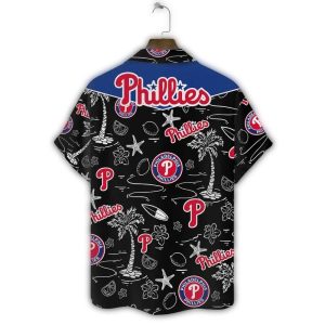 Philadelphia Phillies Hawaiian Shirt - Island Nights Tropical Design
