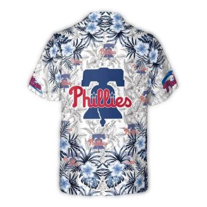 Philadelphia Phillies Floral Liberty Bell Hawaiian Shirt for Fans