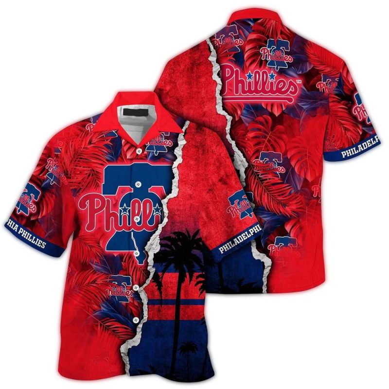 Custom Philadelphia Phillies Coconut Hawaiian Shirt for Fans - Image 2
