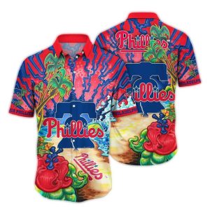 Philadelphia Phillies Coconut Art Hawaiian Shirt for Baseball Fans