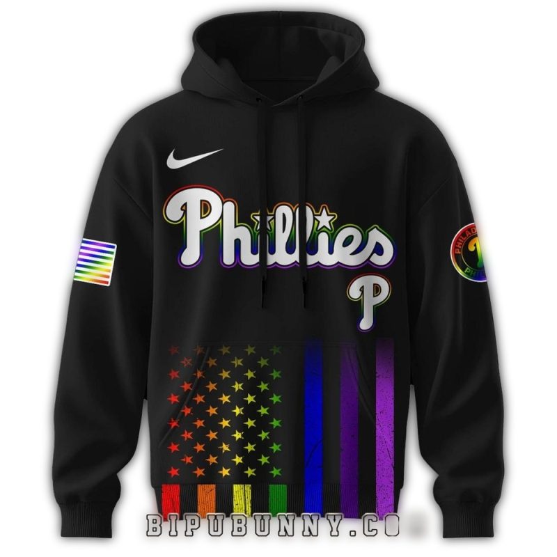 Philadelphia Phillies LGBTQ Pride Month All-Over Print Hoodie