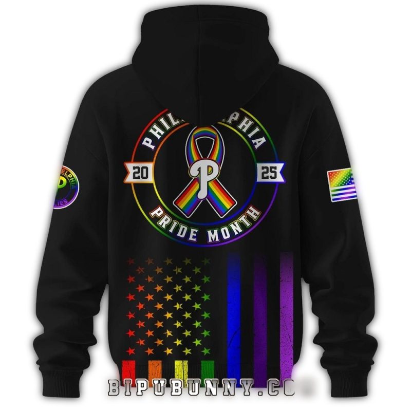 Philadelphia Phillies LGBTQ Pride Month All-Over Print Hoodie - Image 2