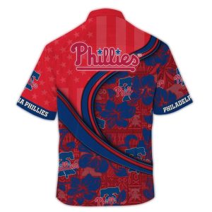 Personalized Floral Vintage Hawaiian Shirt for Philadelphia Phillies Fans