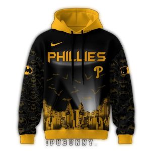 Philadelphia Phillies Batman All Over Print Hoodie for Fans