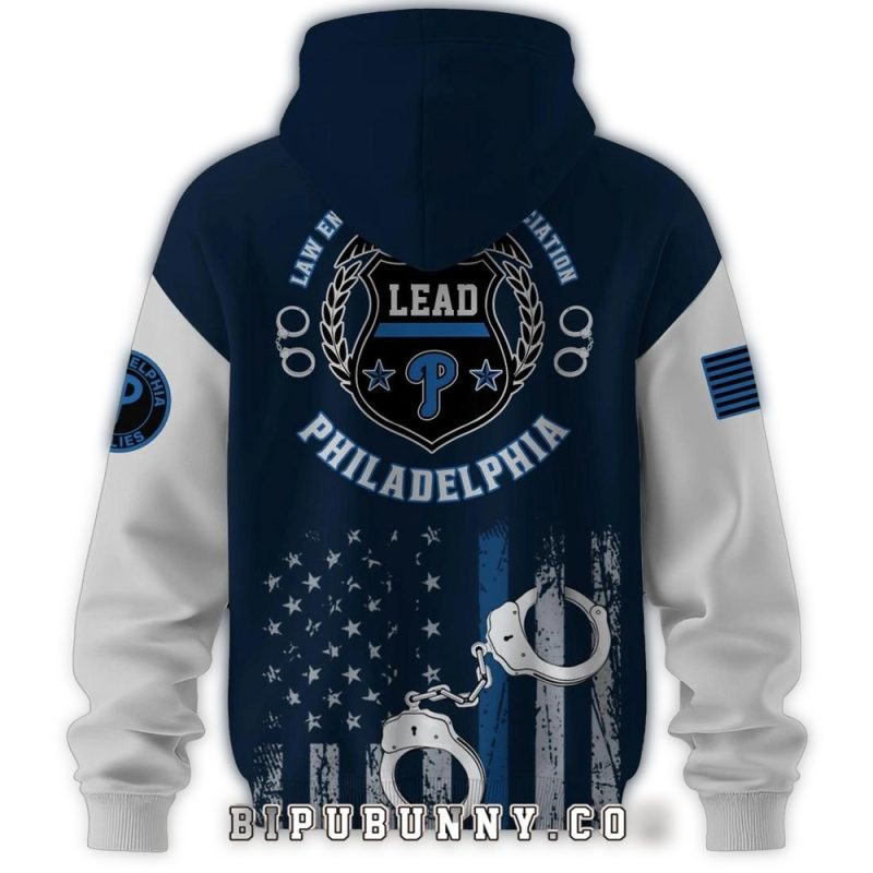 Philadelphia Phillies Law Enforcement Graphic Hoodie for Fans - Image 2