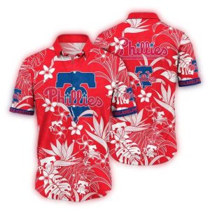 Philadelphia Phillies Monstera Breeze Hawaiian Shirt for Men and Women