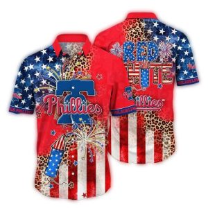 Patriotic Philadelphia Phillies Hawaiian Shirt for Celebration and Style