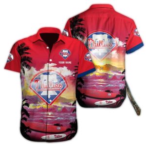 Personalized Philadelphia Phillies Beach Hawaiian Shirt for Fans