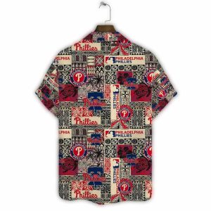 Philadelphia Phillies Retro Patchwork Hawaiian Shirt for Fans
