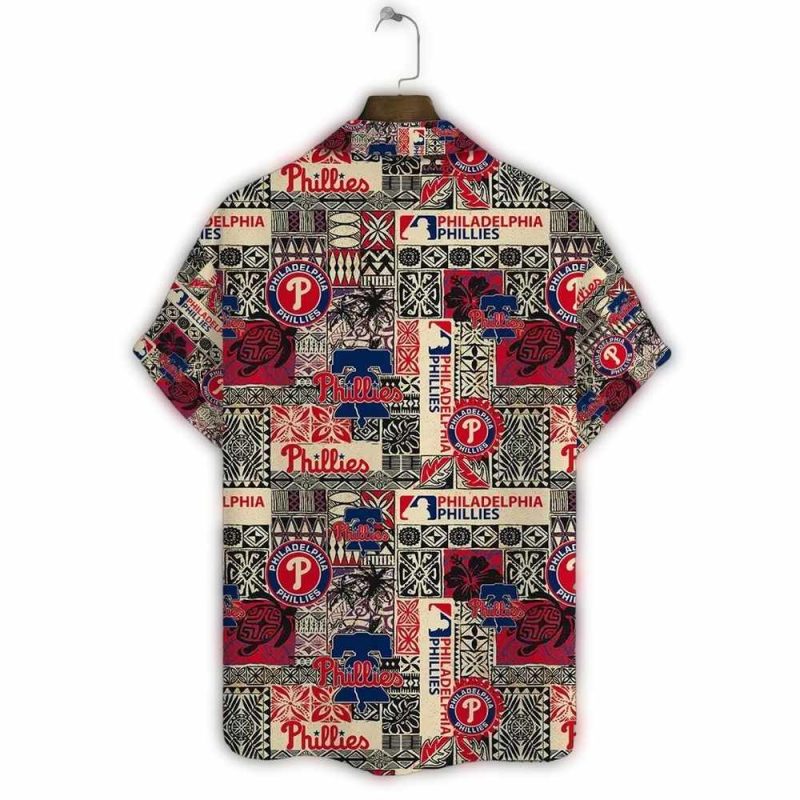 Philadelphia Phillies Retro Patchwork Hawaiian Shirt for Fans