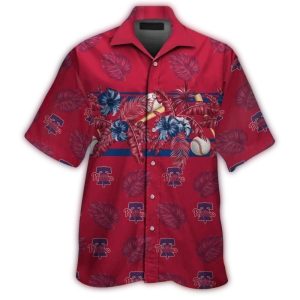 Philadelphia Phillies Floral Leaf Hawaiian Shirt for Casual Style