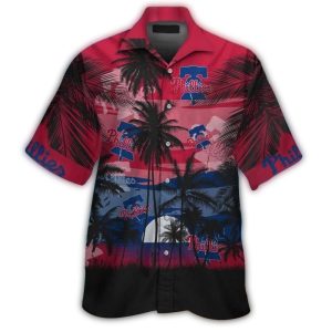 Philadelphia Phillies Tropical Hawaiian Shirt - Coconut Beach Design