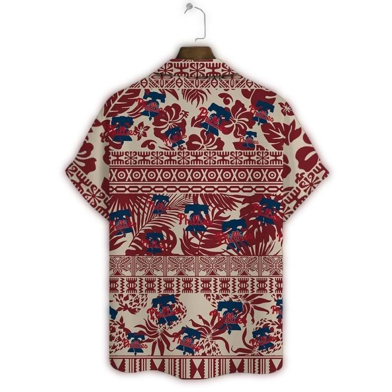 Vintage Philadelphia Phillies Tropical Floral Hawaiian Shirt for Fans