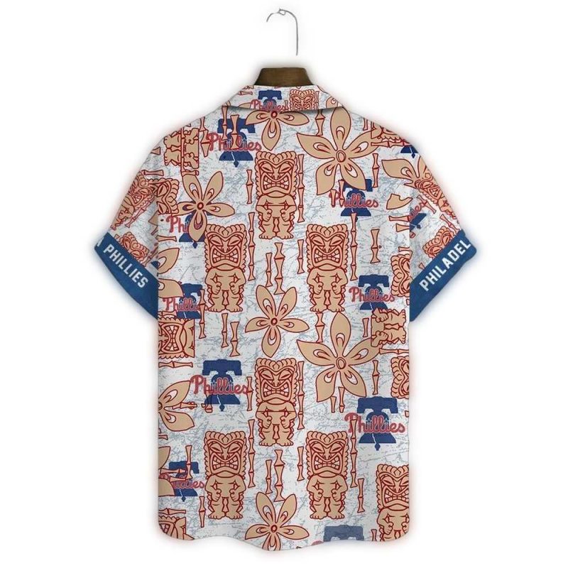 Vintage Philadelphia Phillies Tiki Hawaiian Shirt for Fans