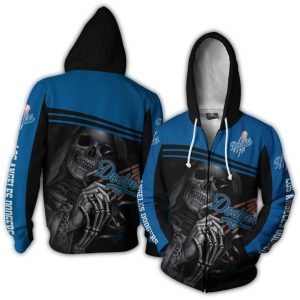 Los Angeles Dodgers Skull Death Hold All Over Print Hoodie